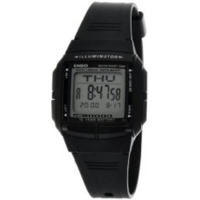 Casio Illuminator Multi-lingual Databank Dual Time Digital DB-36-1AV DB36-1AV Montre Homme
