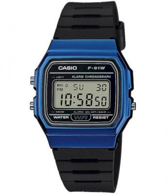 Casio Montre Homme F-91WM-2AEF Chronographe, Montre numerique
