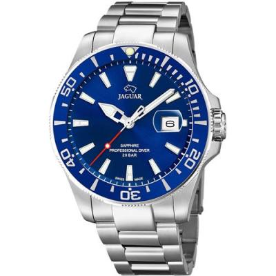 Montre homme J860-C. Fashion. Date. Bleu. Argent.