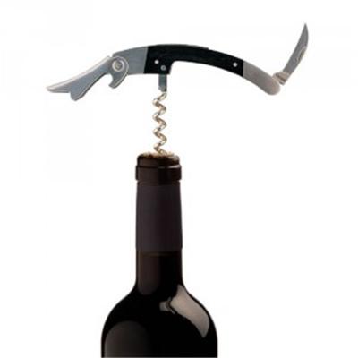 Tire-bouchon Chef sommelier acier et bois 13 cm Gris L'Atelier du Vin