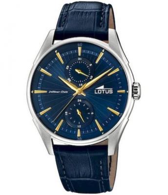 Lotus Watches Homme Multi-Cadrans Quartz Montre avec Bracelet en Cuir 18523/3