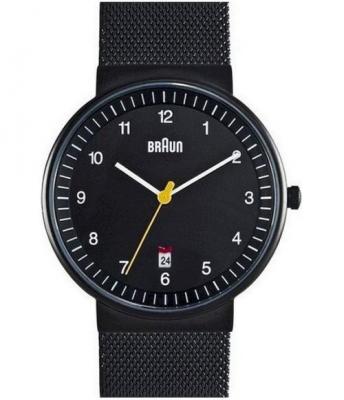 Braun - BN0032BKBKMHG - Montre - Quartz - Analogique - Homme - Bracelet - Acier inoxydable - Noir