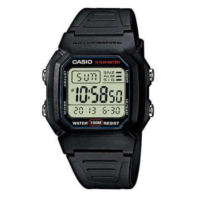 Casio Hommes Digital Quartz Montre avec Bracelet en R&eacute;sine W-800H-1AVDF