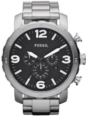 Montre Homme Fossil Nate JR1353 Argent et Noir
