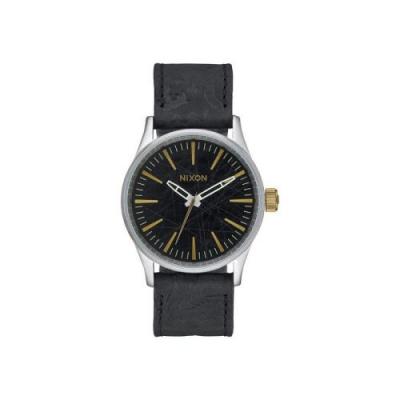 Montre noire et cuivre Sentry 38 Leather pour homme