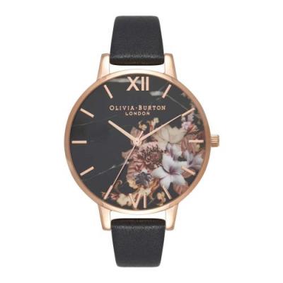 Montre Femme Olivia Burton Dancing Daisy Rose Gold & Black OB16CS01