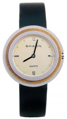 SHAON Montre -36-6014-24 en Cuir Noir