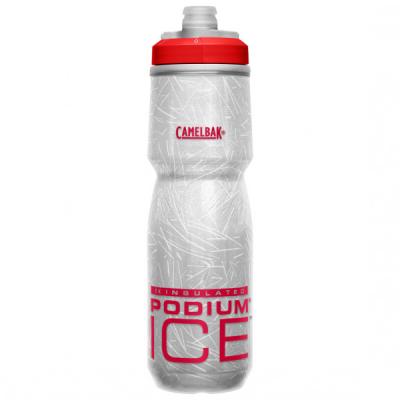 Bidon isotherme camelbak podium ice 620ml blanc rouge