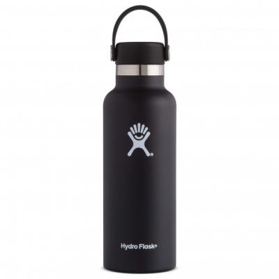 Gourde hydro flask standard mouth 532 ml noir