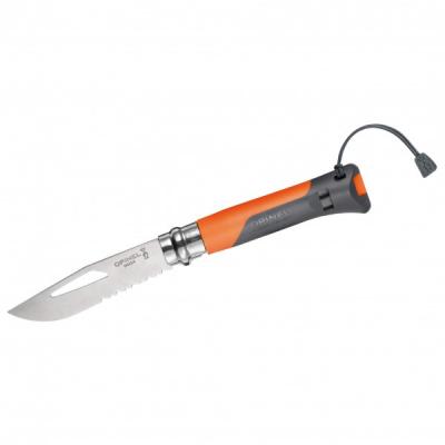 Opinel - Outdoormesser Nr. 8 - Couteau taille 8,5 cm, gris