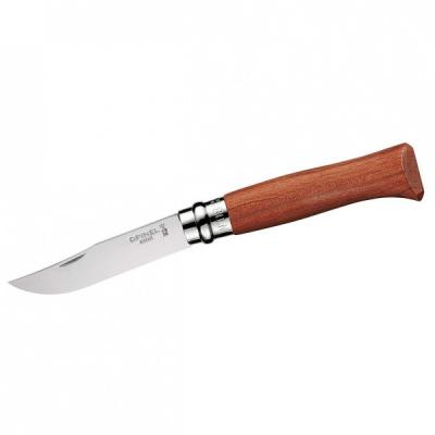 Opinel n&deg;8 padouk - lame finition poliglace et manche en padouk