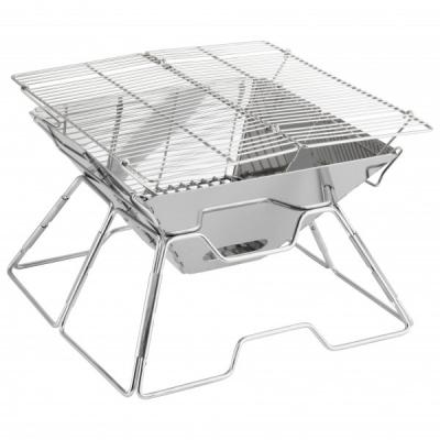 Robens - Wayne Grill - R&eacute;chaud &agrave; combustible sec taille 64,5 x 35 x 25,7 cm, gris/blanc