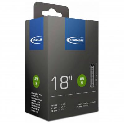 Schwalbe 450a/18 X 1.75 Schrader Inner Tube Noir 18&acute;&acute; / 1.375-1.75