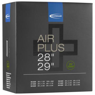 Chambre a air schwalbe air plus 28 29 av19 valve shrader 40mm