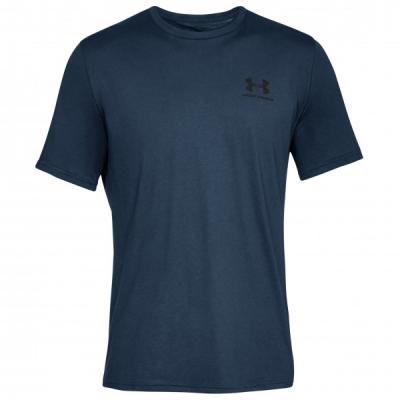 Under Armour Sportstyle Left Chest, T-Shirt Homme, Academy / Black , L