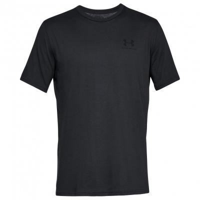 Under Armour Sportstyle Left Chest, T-Shirt Homme, Black / Black , XL