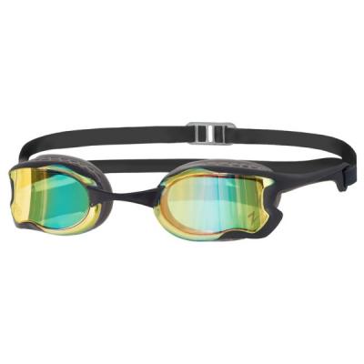 Lunettes de natation Zoggs Raptor HCB gris avec verres miroir orange