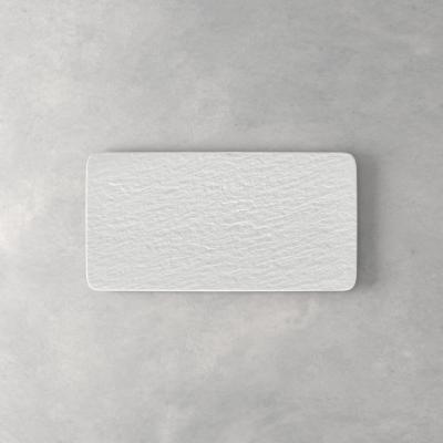VILLEROY ET BOCH Plat &agrave; servir rectangle Blanc Mat - Manufacture Rock