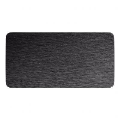 Manufacture Rock Plat &agrave; servir rectangulaire Noir Villeroy & Boch