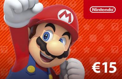 Code de t&eacute;l&eacute;chargement pour approvisionnement de compte Nintendo eShop 15&euro;