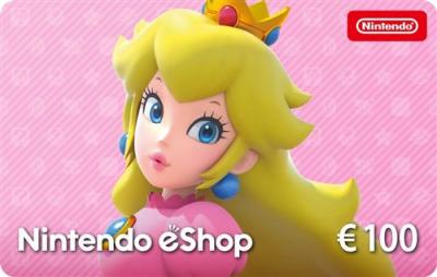 Code de t&eacute;l&eacute;chargement pour approvisionnement de compte Nintendo eShop 100&euro;