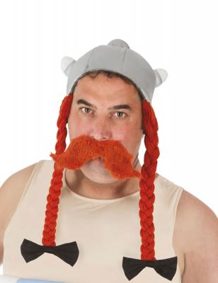Casque Ob&eacute;lix Adulte - Ast&eacute;rix et Ob&eacute;lix - Orange - Taille Unique
