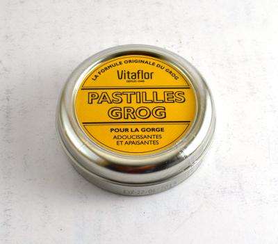 Vitaflor Pastiles pour la Gorge Formule Grog 1g 45 pastilles