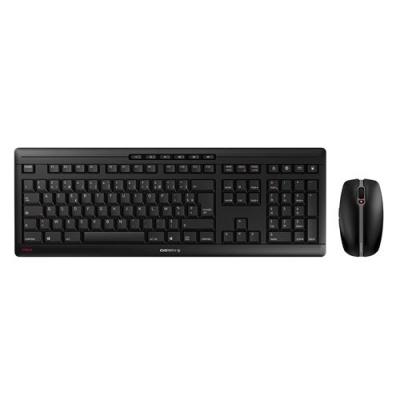 Ensemble clavier et souris sans fil Azerty Cherry Stream Desktop Recharge Noir