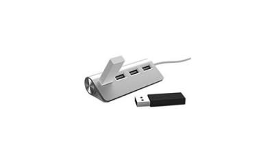 Mobility Lab ML305776 Hub USB 4 ports 3.0 pour MacBook Gris