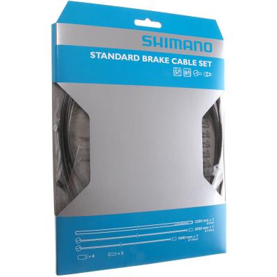 Transmission frein route/vtt shimano noir (2 cables+ 1 gaine )