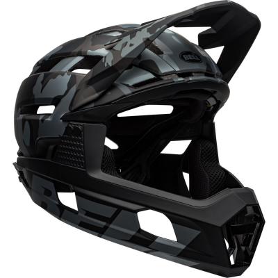 Casque Int&eacute;gral Bell Super Air R - Black Camo 20} - M}, Black Camo 20}