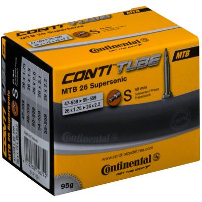 Continental Supersonic Presta 42mm Inner Tube Noir 26&acute;&acute; / 1.75-2.20