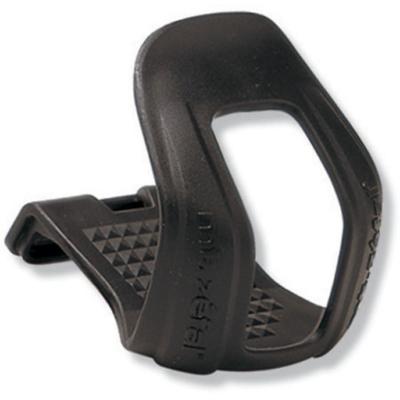Cale pied vtt court resine noir s-m sans courroie (paire)