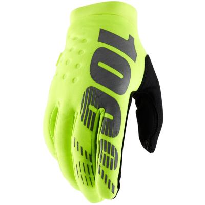 G&eacute;n&eacute;rique 100% BRISKER Gants pour Homme, Jaune Fluo, M