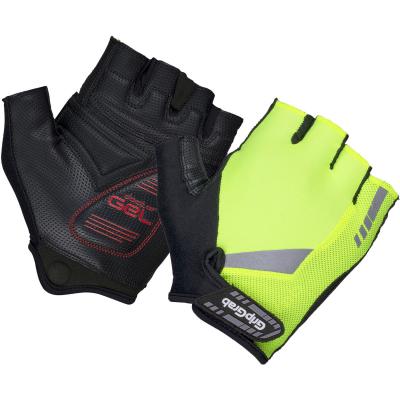 Gants courts GripGrab ProGel Hi-Vis - Jaune fluo} - S}, Jaune fluo}
