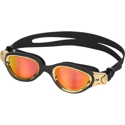 Lunettes de natation Zone3 Venator-X Or noir avec verres miroir orange