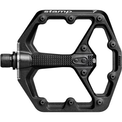 Crankbrothers - Stamp 7 - P&eacute;dale plate taille Small, gris/noir