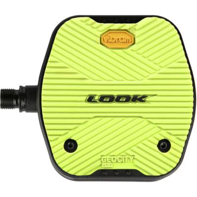 GEOCITY GRIP J P&eacute;dales v&eacute;lo plates &agrave; grip VIBRAM - Jaunes
