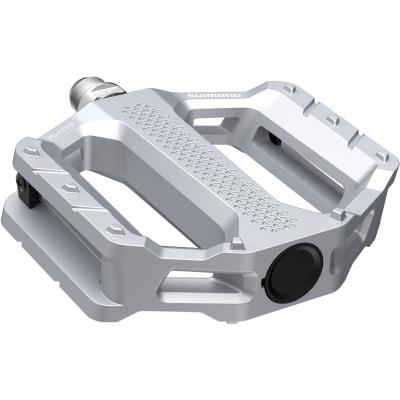 P&eacute;dales plates Shimano Explorer EF202 argent&eacute;es
