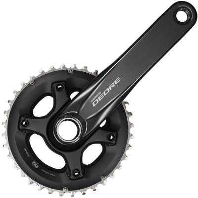 P&eacute;dalier double Shimano Deore M6000 (10 vitesses) - Noir P&eacute;daliers