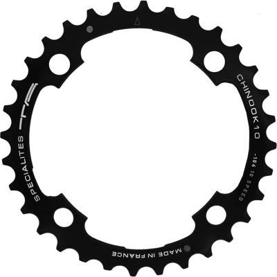 Plateau VTT Ta 2-3x9-10-11v (32 &agrave; 42 dents) ext&eacute;rieur noir Diam 104m