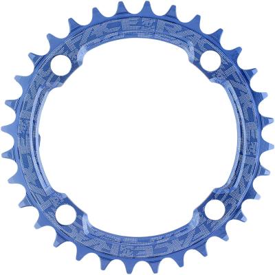 Plateau simple Race Face (large/&eacute;troit) - 32t 4-Bolt 104mm 104 Bleu