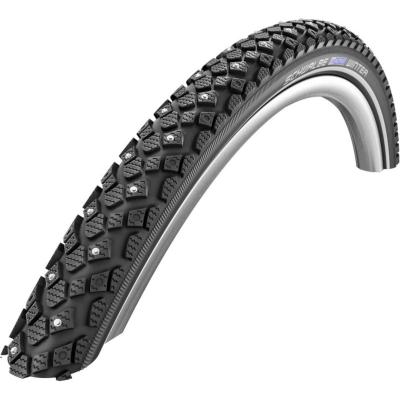 Pneu neige 700x35 Schwalbe Winter 118 clous renfort noir flanc r&eacute;fl&eacute;
