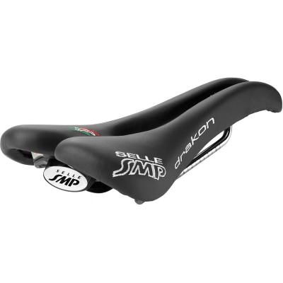Smp drakon selle avec rails en acier inoxydable noir noir