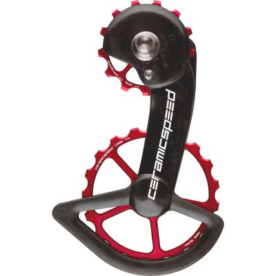 Syst&egrave;me de galets oversize CeramicSpeed Shimano 9100 - Rouge