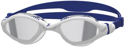 Zoggs Tiger Lsr+ Mirrored Smoke Swimming Goggles Blanc,Bleu Regular 