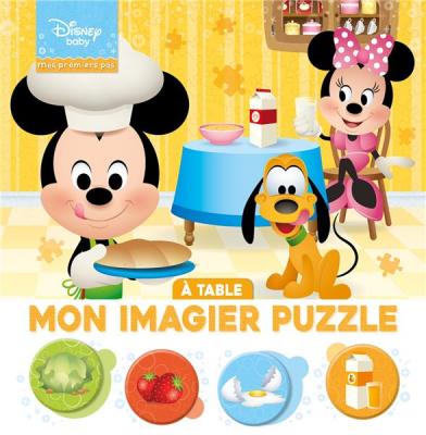 Disney Baby - Mes Premiers Pas - Imagier Puzzle - &Agrave; Table 