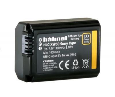 Batterie H&auml;hnel Ultra HLC-XW50 Type USB-C 1100 mAh Noir pour appareil photo Sony