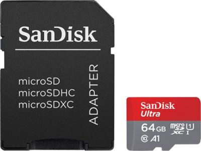 Ultra PLUS microSDXC 64GB + SD Adapter 150MB/s A1 Class 10 UHS-I