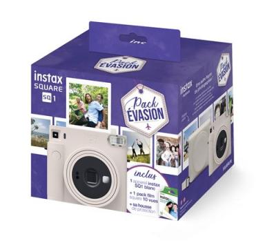 Instax Square SQ1 Pack EVASION + 10 films + 1 housse